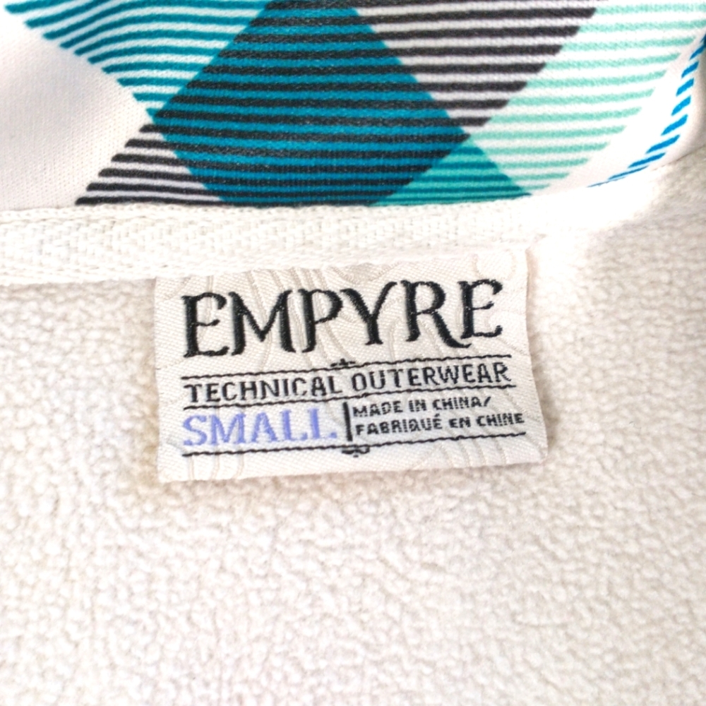 Empyre Technical Outerwear Teal Plaid Bonded Flee… - image 6